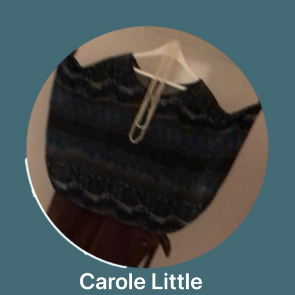 Butterfly Top Carole Little (L) Turquoise & Brown - Picture 3 of 7